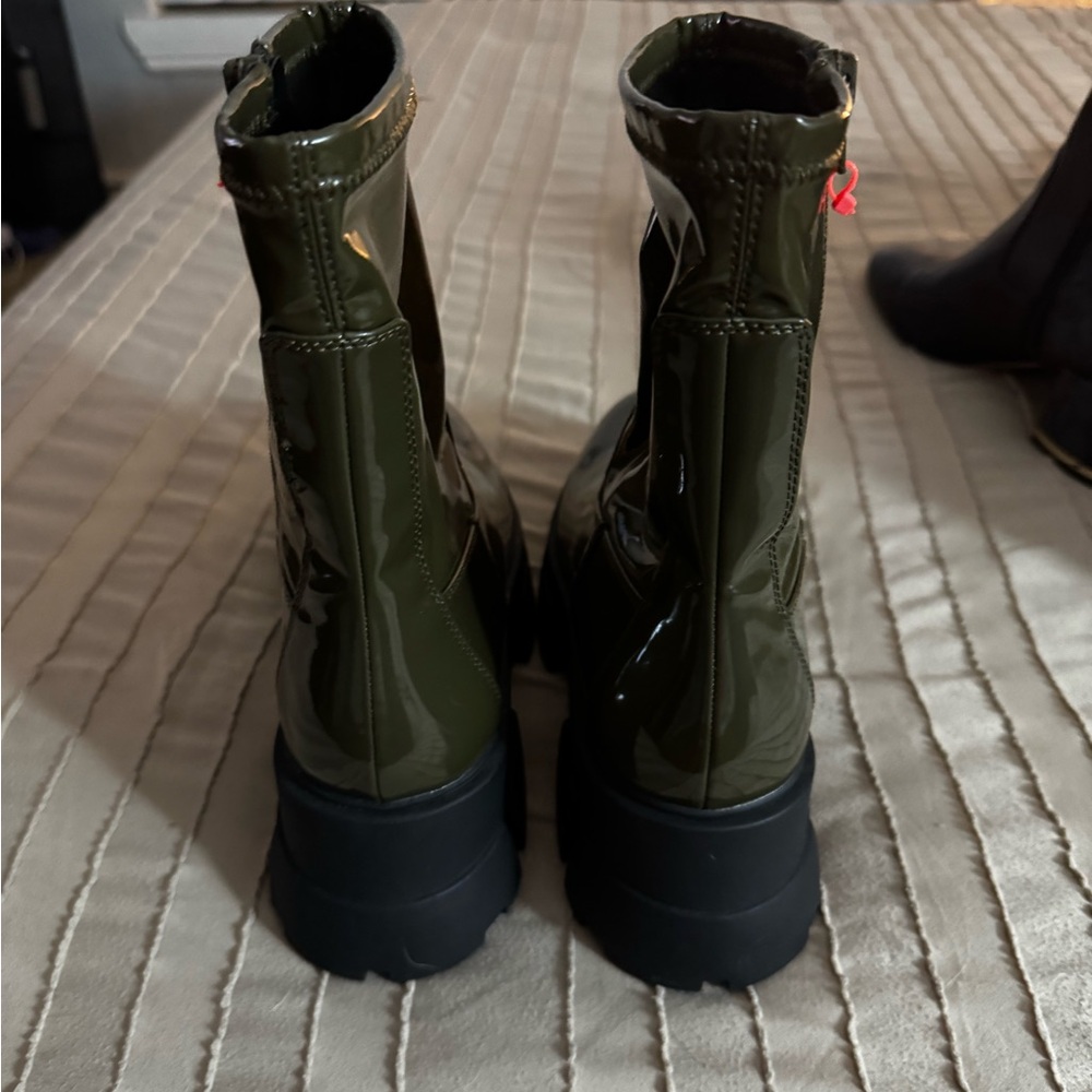 Aldo Olive Green Combat Boots - Picture 2 of 4